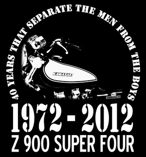 Print Z 900 40th Anniversary Shirt 1972 - 2012
